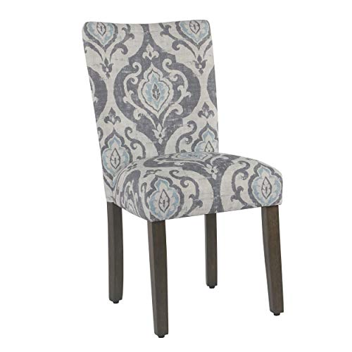 Upholstered Accent Dining Chair, Set of 2 in Suri Blue